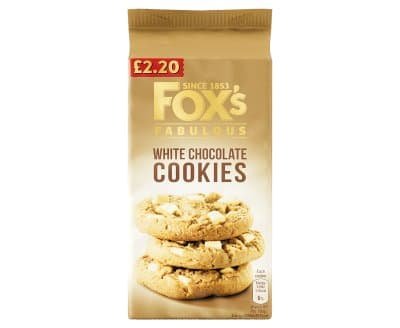 Foxs Fab White Choc Cookies PM2.20