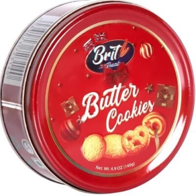 Brit Treat Butter Red Tin Cookies