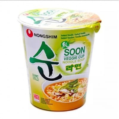 Nongshim Pot Noodles – Veggie Soon Ramyun