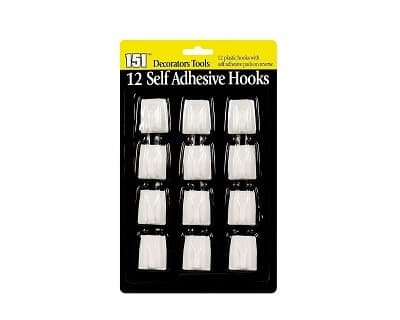 151 Self Adhesive Hooks 12pk