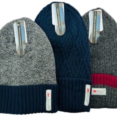 Men”s Thinsulate Hat”s With Cuff One Size