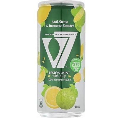 V7 Vitamin Sparkling Can – Lemon Mint