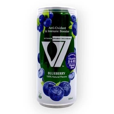 V7 Vitamin Sparkling Can – Blueberry