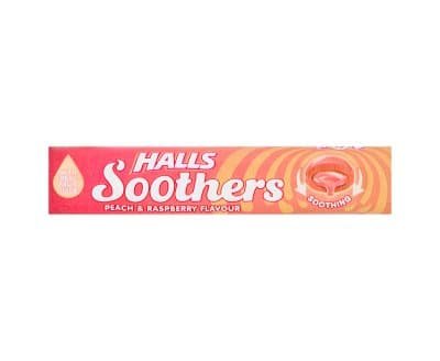 Halls Soothers Peach & Raspberry