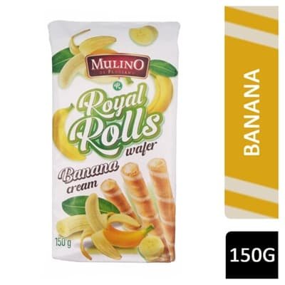 Mulino Wafer Rolls – Banana Cream