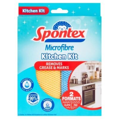 Clean Ups 2pk Microfibre Kitchen Kit