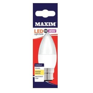 Maxim LED Candle BC WW  40w