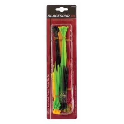 Blackspur Mixed Colour Cable Ties