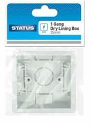 Status 1Gang Dry Lining Pattress Box Bag/HC