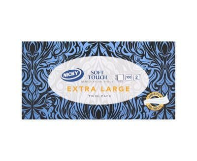 Nicky Soft Touch Twin Pk Facial Tissues Ex Large