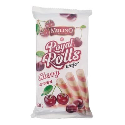 Mulino Wafer Rolls – Cherry Cream