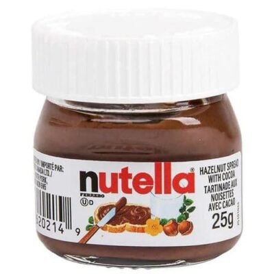 Nutella Hazelnut Choc Spread Mini Glass Bttls