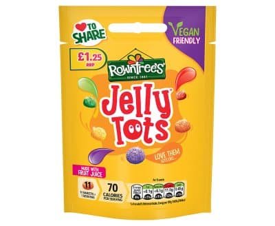 Rowntrees Jelly Tots Bags Vegan PM1.25