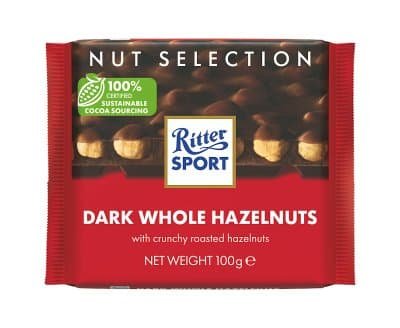 Ritter Sport Dark Whole Hazelnuts 100g