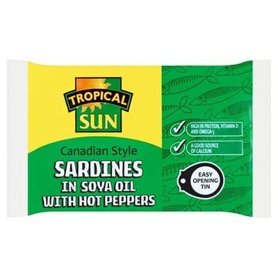 Tropical Sun Canadian Sardines In Soya Oil Pepper