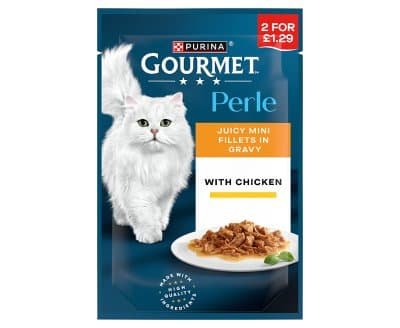 Gourmet Cat Single Chicken in Gravy 2for1.29