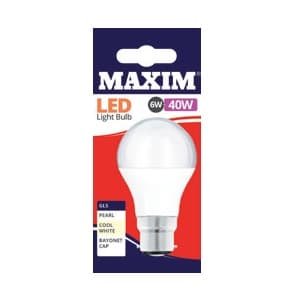 Maxim LED Light Bulb BC CW 40W