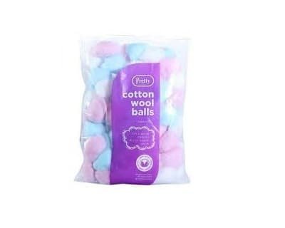 Pretty 100 Colour Cotton Wool Balls
