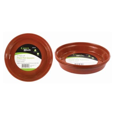Green Blade Plant Pot Saucers