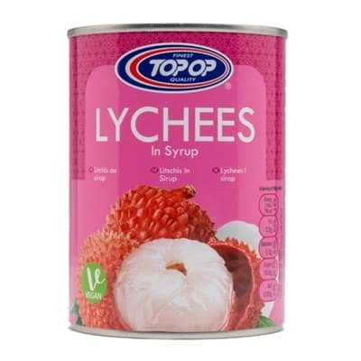 Top Op Lychees In Syrup