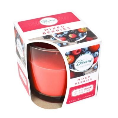 Bloome Scented Glass Candles Mixed Berries