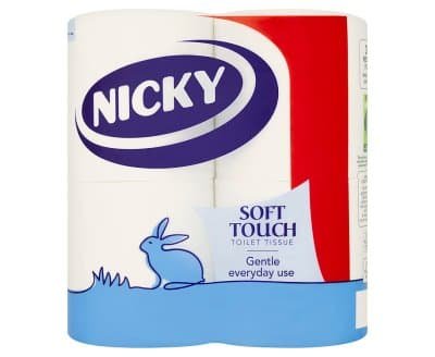 Nicky Soft Touch White Toilet Rolls 2ply PM1.49
