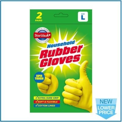 DL Latex Rubber Gloves - Large