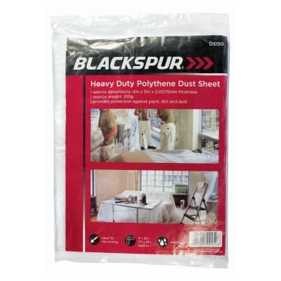Blackspur 4 Polythene Dust Sheets