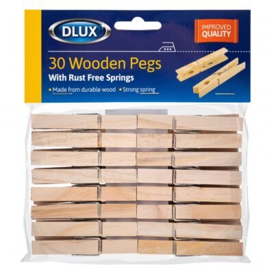 Dlux Wooden Cloth Pegs