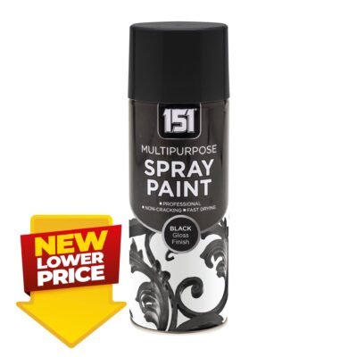 151 MP Black Gloss Finish Spray Paint