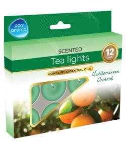 Pan Aroma Tea Light Candles – Mediterranean Orchar