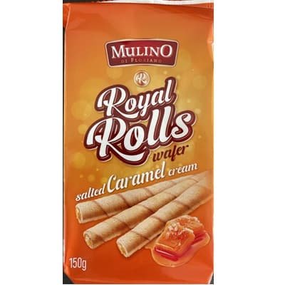 Mulino Wafer Rolls – Salted Caramel Cream