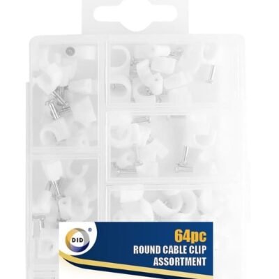 Dina 64pcs Round Cable Clip Assortment