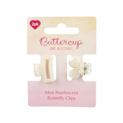 Pearlscent Design Small Butterfly Hair Clips