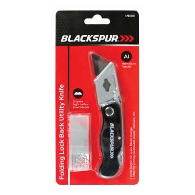 Blackspur Folding Lock Back Utility Knife