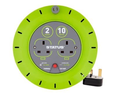 Status 10m 2Socket 13A TC Cable Reel