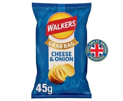 Walkers Cheese & Onion Grabs