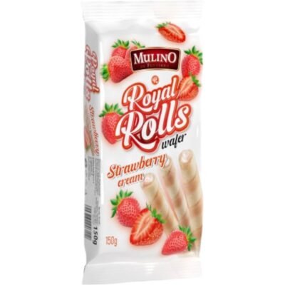 Mulino Wafer Rolls – Strawberry Cream