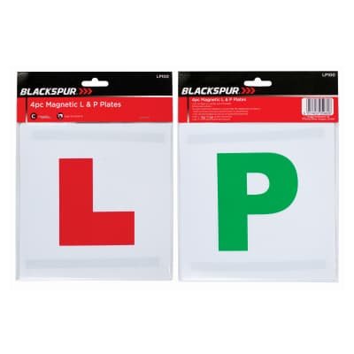 Blackspur Magnetic L&P Plates 4pk