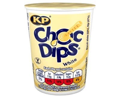 KP Choc Dips White