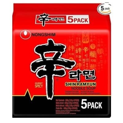Nongshim Shin Ramyun Noodles 5s