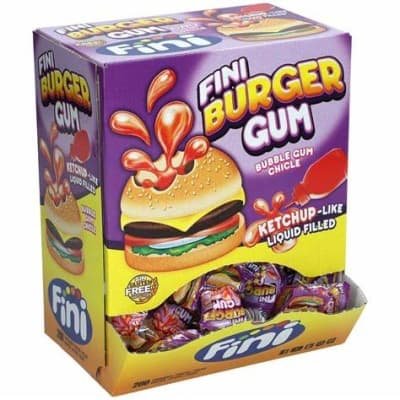Fini Burger Bubblegum Display PM5p