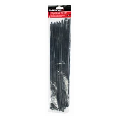 Blackspur Black Cable Tie Set