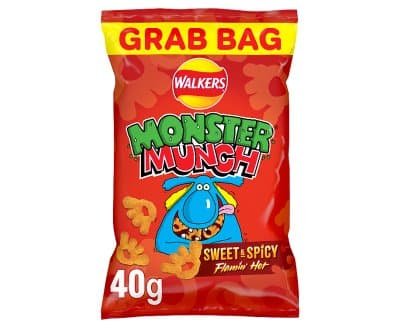 Monster Munch Grab Bag Sweet & Spicy Flamin” Hot