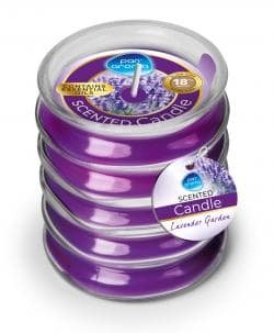 Pan Aroma Ribbed Glass Candle – Lavender Garden