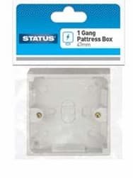 Status 1Gang Pattress Box 47MM