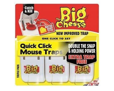 The Big Cheese Quick Click Mouse Traps 2pk
