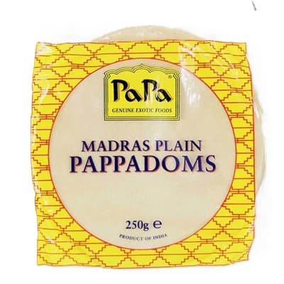 Papa Plain Papadoms