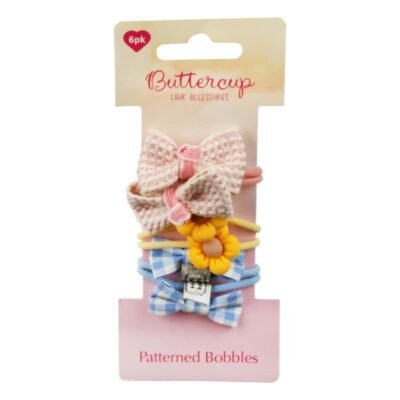 Buttercup Patterned Hair Bobbles