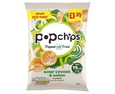 Popchips Sour Cream & Onion Crisps PM1.35